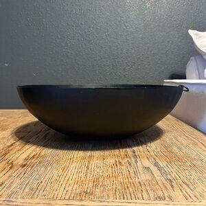 Sleek Black Decorative Bowl